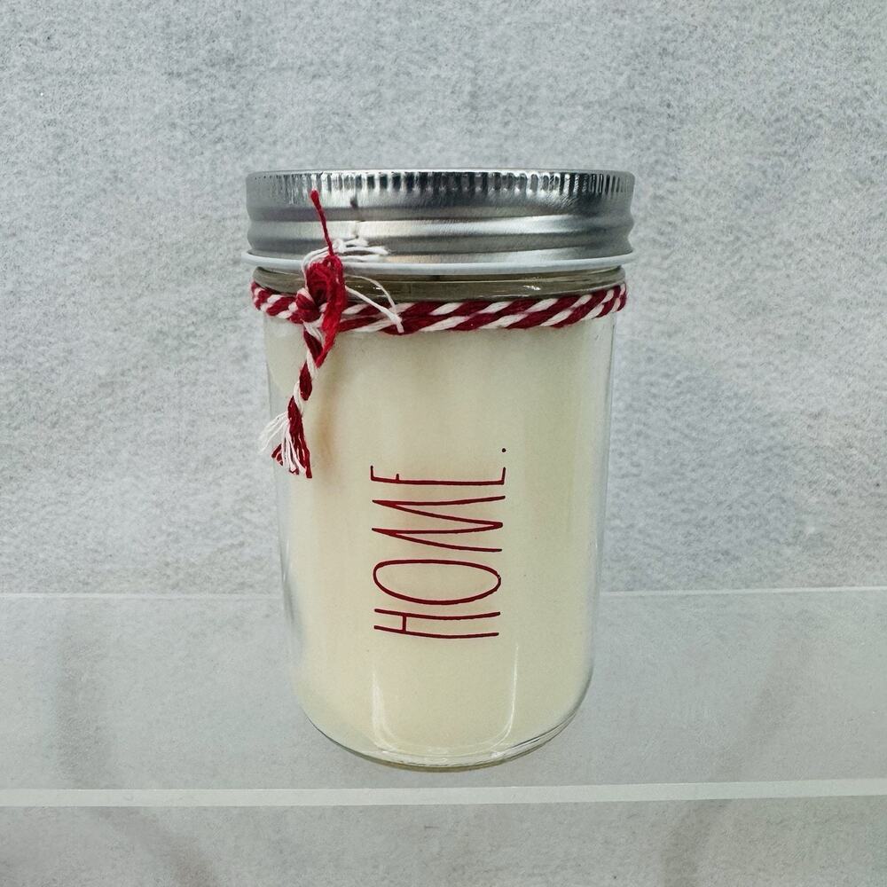 NWT Rae Dunn HOME Mason Jar Winter Pine Candle 6.5oz